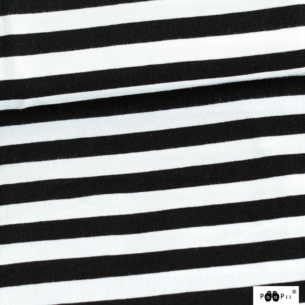 black and white jersey knit fabric