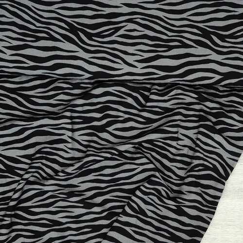 European Woven Viscose, Oeko-Tex, Zebra Pewter