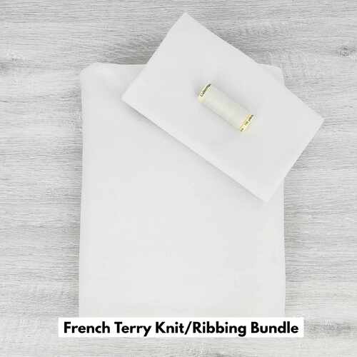 *3 PIECE BUNDLE DEAL* European Knit, Oeko-Tex French Terry Heavy, Solid, Vanilla