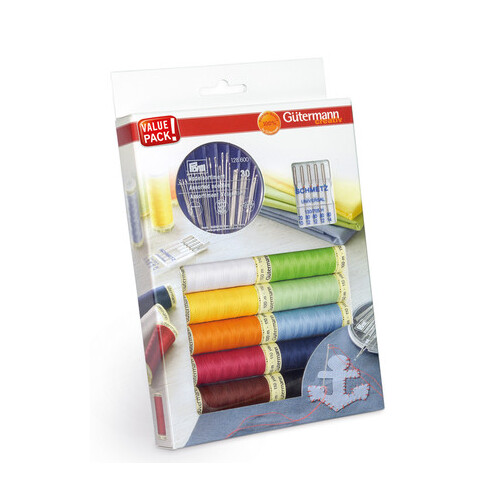 Gutermann, Sewing Thread Set with Schmetz & Prym Needles