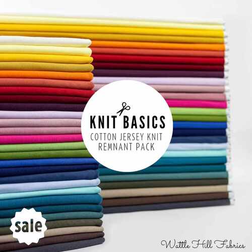 Knit Basics Value Grab Bag, Cotton Jersey Knit, Neutral Colours