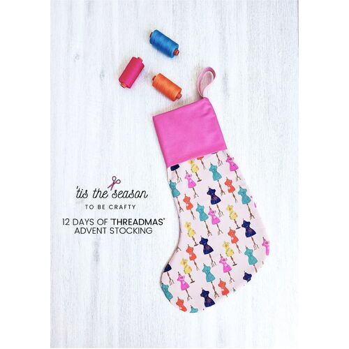 12 Days of Threadmas Advent Stocking Pink