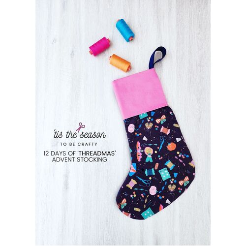 12 Days of Threadmas Advent Stocking Blue