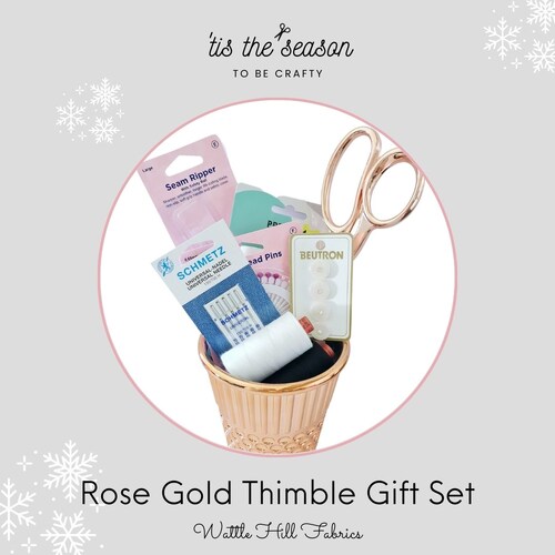 Rose Gold Thimble Bundle Gift Set