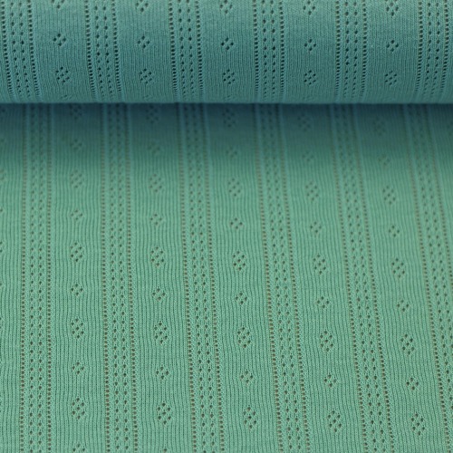 European Cotton Jersey, Oeko-Tex, Pointelle Jade