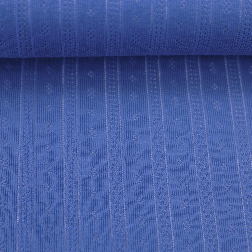 European Cotton Jersey, Oeko-Tex, Pointelle Sapphire