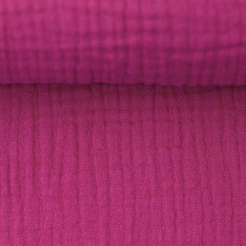 European Double Gauze, Oeko-Tex, Cerise