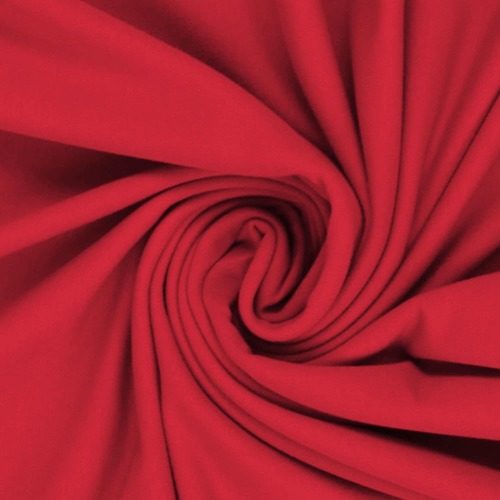 European Cotton Elastane Jersey, Solid, Oeko-Tex, Poppy Red