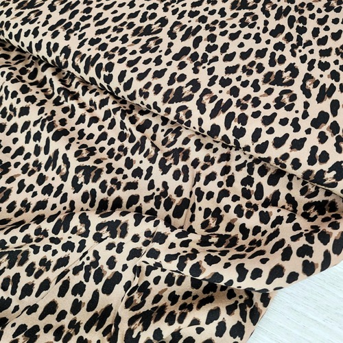 European Woven Viscose, Oeko-Tex, Cheetah Print