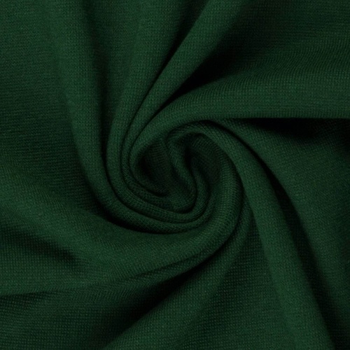 European Smooth Ribbing, Oeko-Tex, Solid, Forest Green