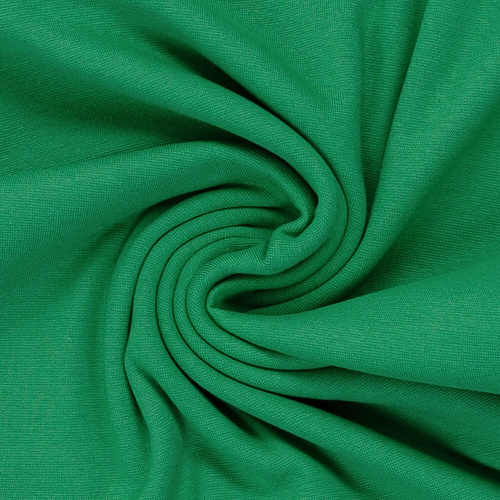 European Smooth Ribbing, Oeko-Tex, Solid, Emerald