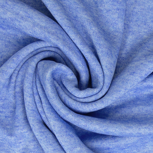 European Knit, Cosy Viscose Knit, Melange Blue