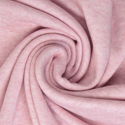 European Knit, Cosy Viscose Knit, Melange Light Pink