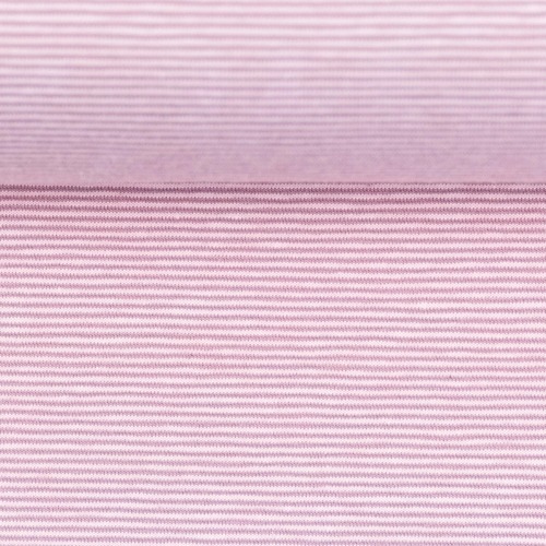 European Cotton Elastane Jersey, Oeko-Tex, 1mm Yarn Dyed Stripes Rose/White